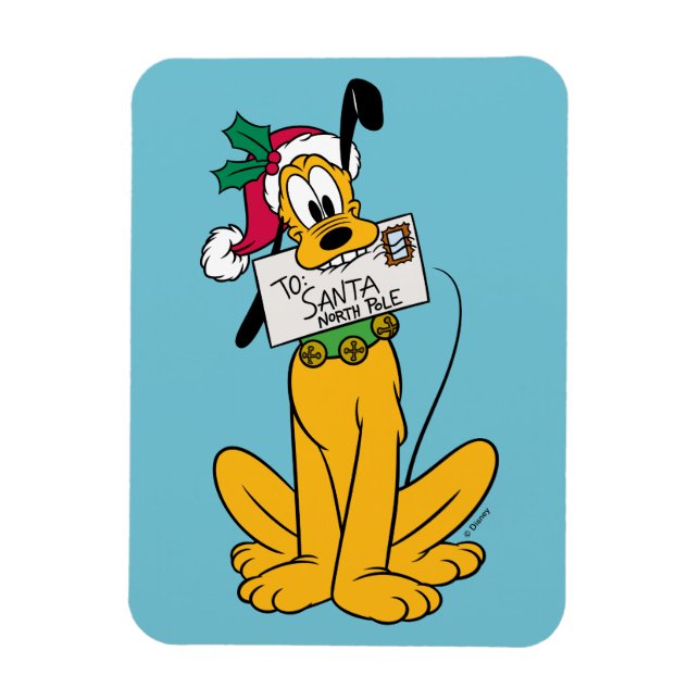 Merry Christmas | Pluto Santa Claus Magnet (Vertical)