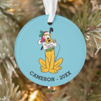 Merry Christmas | Pluto Santa Claus Ornament