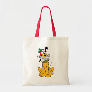 Merry Christmas   Pluto Santa Claus Tote Bag