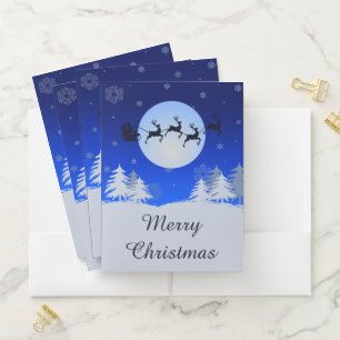 Merry Christmas Pocket Folder