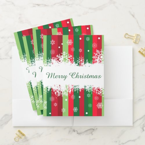 Merry Christmas Pocket Folder