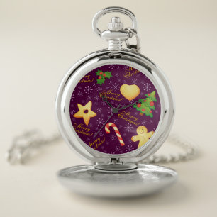 Merry Christmas Pocket Watch
