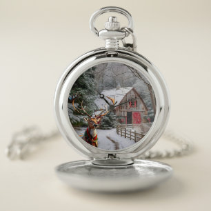Merry Christmas Pocket Watch