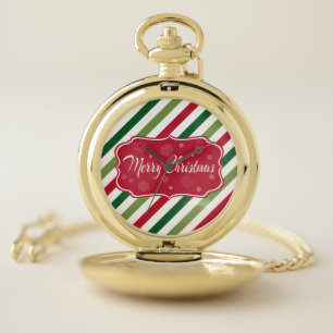 Merry Christmas Pocket Watch