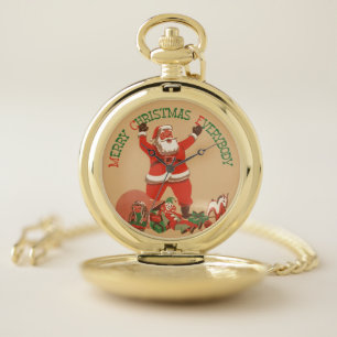 Merry Christmas Pocket Watch
