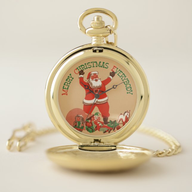 Merry Christmas     Pocket Watch (Inside)