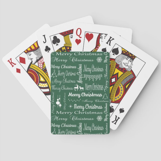 Merry Christmas Poker Cards (Back)