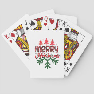 Merry Christmas Poker Cards