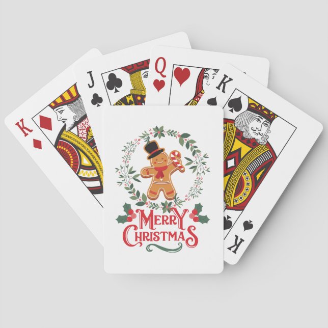 Merry Christmas Poker Cards (Back)