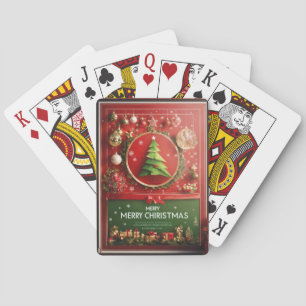 merry christmas poker cards