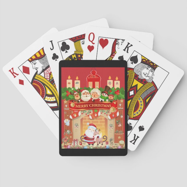 Merry Christmas Poker Cards (Back)