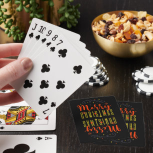MERRY CHRISTMAS POKER CARDS