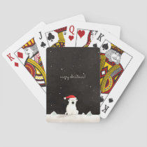 Merry Christmas Polar Bear! Poker Cards