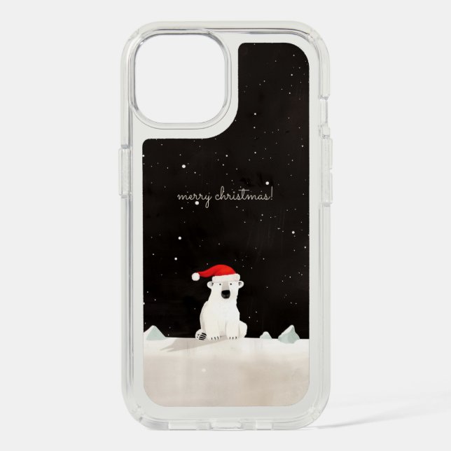 Merry Christmas Polar Bear! Speck iPhone Case (Front)