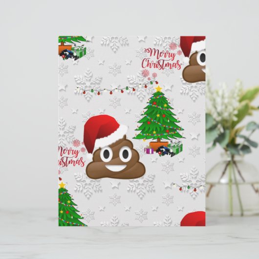 merry christmas poo emoji (Standing Front)