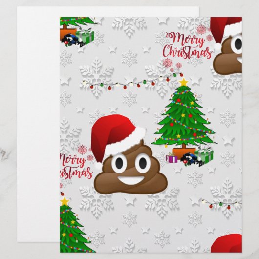 merry christmas poo emoji (Front/Back)
