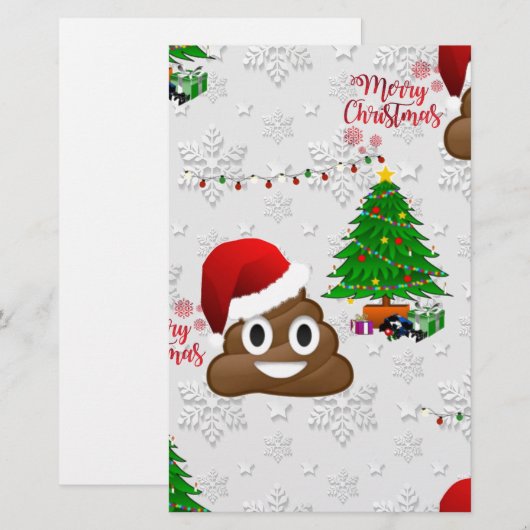 merry christmas poo emoji (Front/Back)