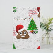 merry christmas poo emoji (Standing Front)