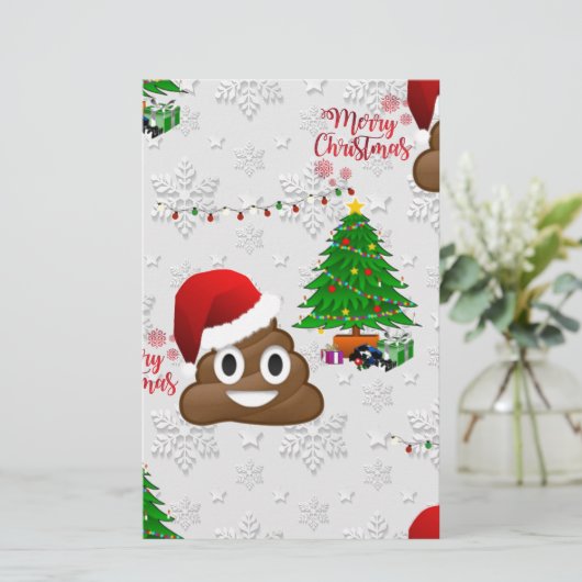 merry christmas poo emoji (Standing Front)