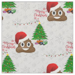 merry christmas poo emoji fabric