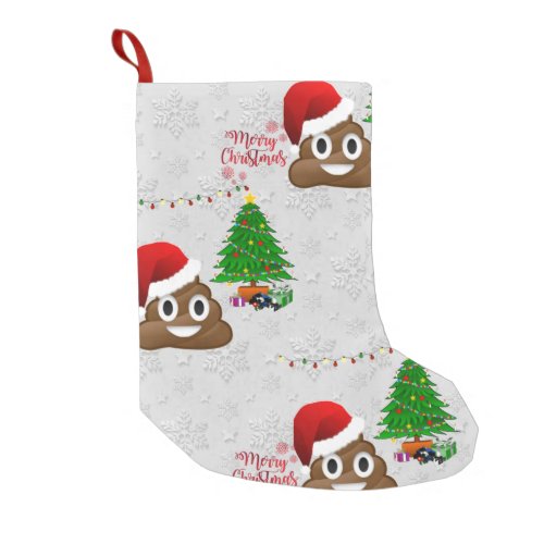 merry christmas poo emoji stocking