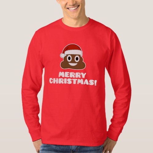 Merry Christmas Poo Emoji T_shirt