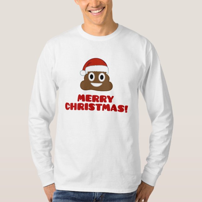 Merry Christmas Poo Emoji T-shirt (Front)