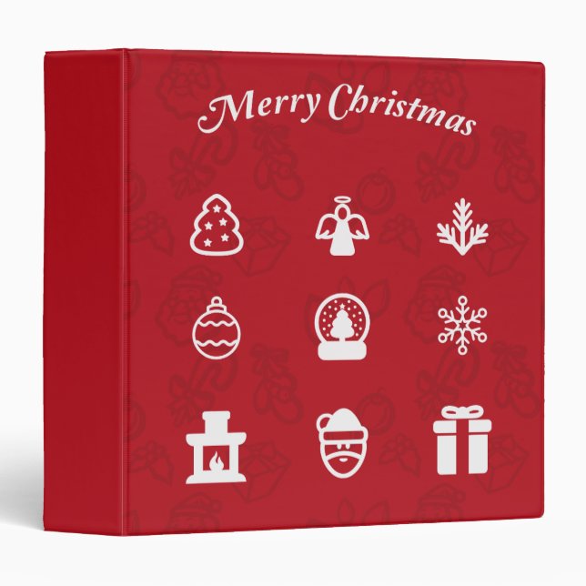 Merry Christmas Popular Icons set Binder (Front/Spine)