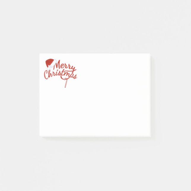 Merry Christmas Post-it Notes (Front)