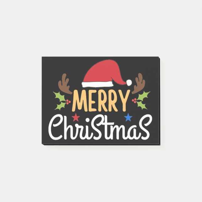 Merry Christmas Post-it Notes (Front)