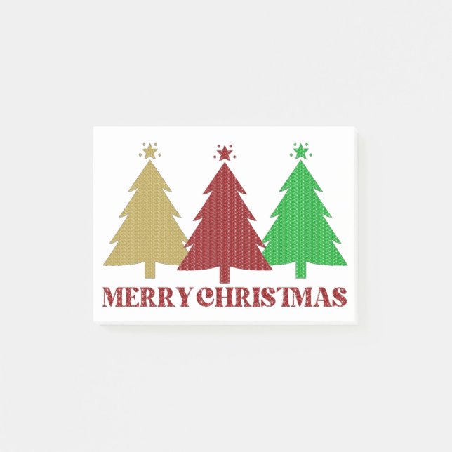 Merry Christmas Post-it Notes (Front)