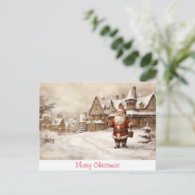Merry Christmas Postcard (Standing Front)