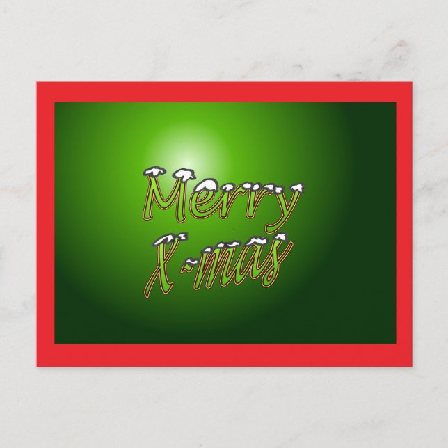 Merry Christmas Postcard (Front)