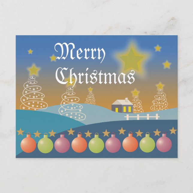 Merry Christmas Postcard (Front)