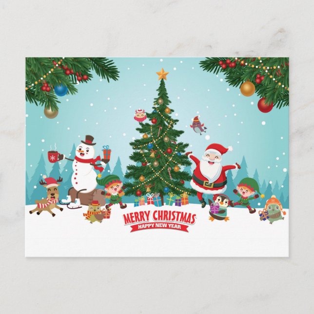 Merry Christmas Postcard (Front)