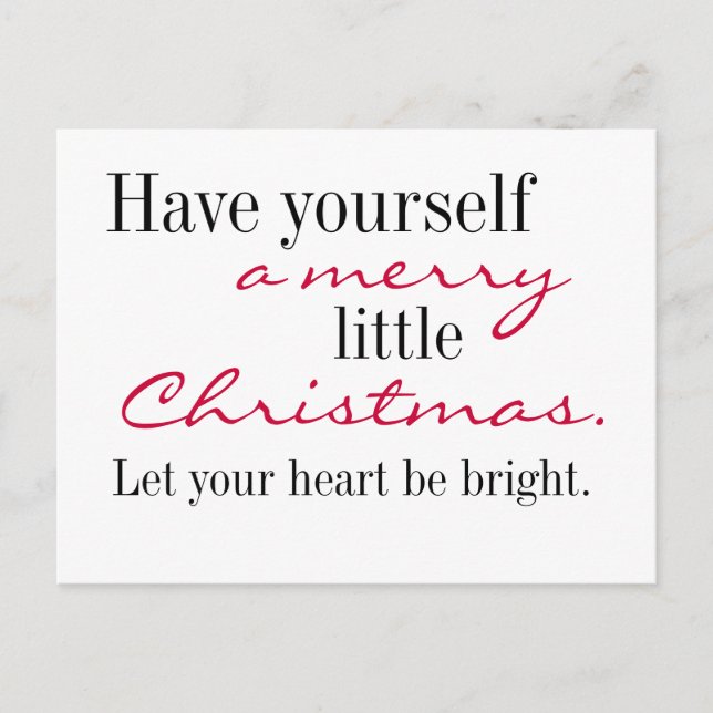 Merry Christmas postcard (Front)