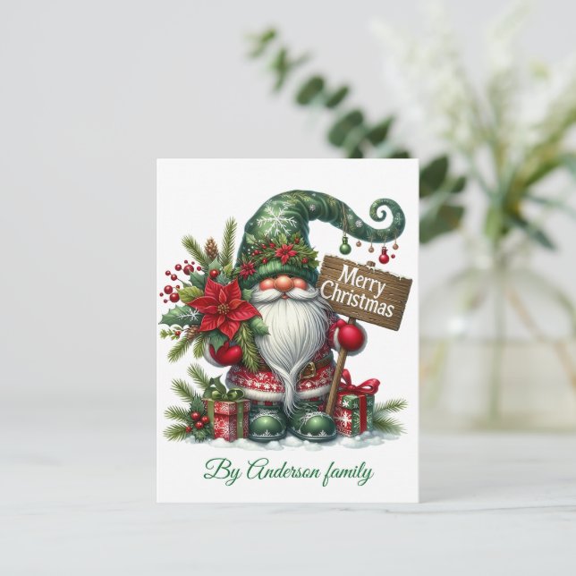 Merry Christmas Postcard (Standing Front)