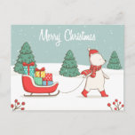 Merry Christmas Postcard<br><div class="desc">Cute Christmas Card</div>