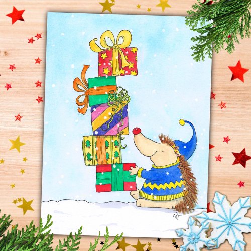 Merry Christmas postcard by Nicole Janes