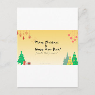 Merry Christmas Postcard | Festive Holiday Greetin