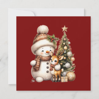 Merry Christmas Postcard | Festive Holiday Greetin