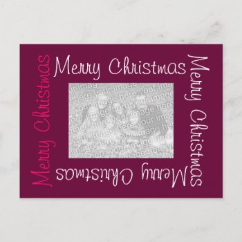 Merry Christmas Postcards With Photo by Love_Letters at Zazzle