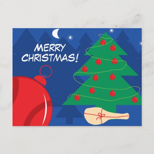 Merry Christmas postcards with the tennis design