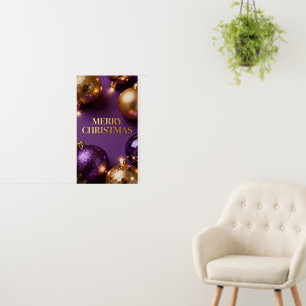 Merry Christmas Poster – Luxurious Gold