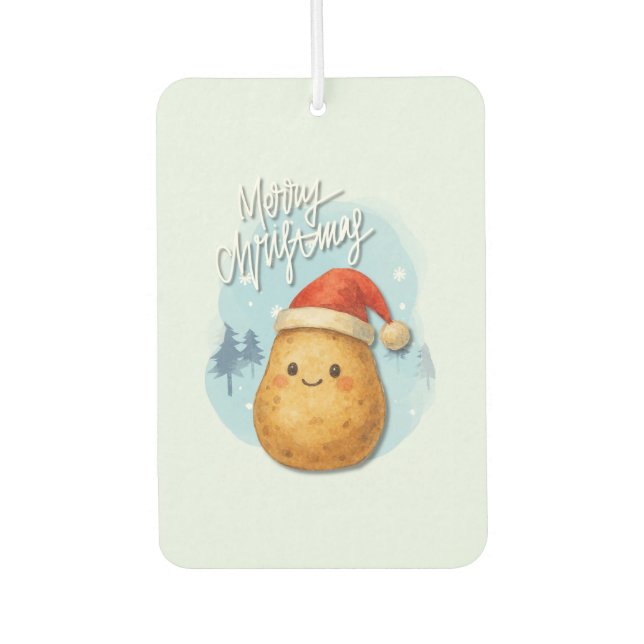 Merry Christmas Potato Air Freshener (Front)
