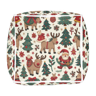 Merry Christmas Pouf