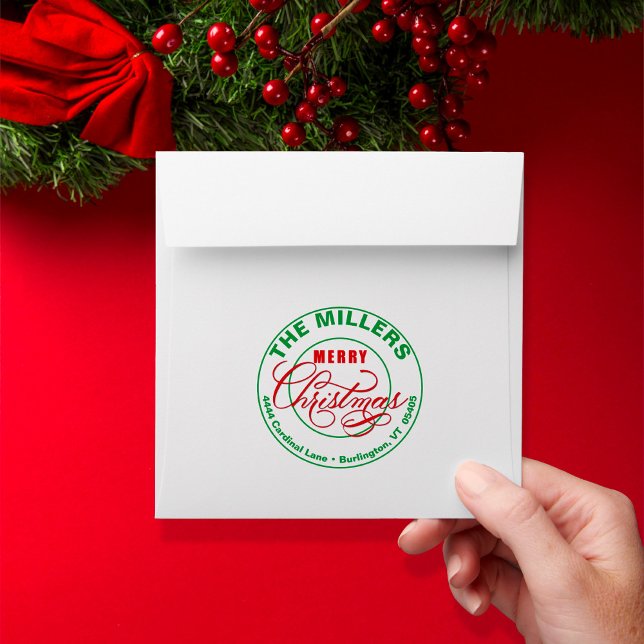 Merry Christmas Preaddressed  Envelope (Creator Uploaded)