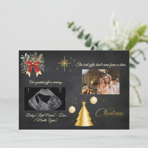 Merry Christmas Pregnancy Chalkboard Announcement