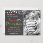 Merry Christmas pregnancy chalkboard announcement<br><div class="desc">♥ An adorable way to announce your pregnancy,  with a Christmas theme. You can add your own photo!</div>