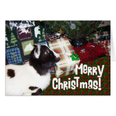Merry Christmas Presents with Goat Rufus Card 